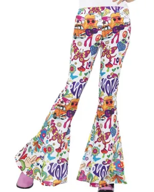 60s Groovy Flared Womens Trousers