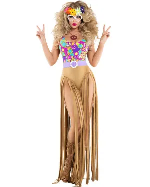 60s Sexy Hippie Womens Costume