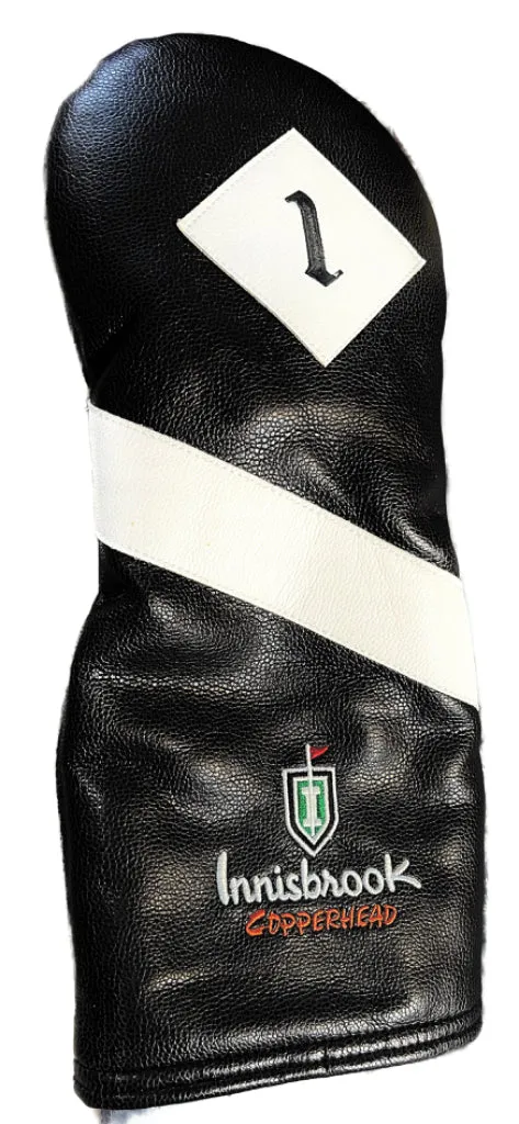 A& meBlack & White Leather Driver Cover - Innsbrook  MSP$65