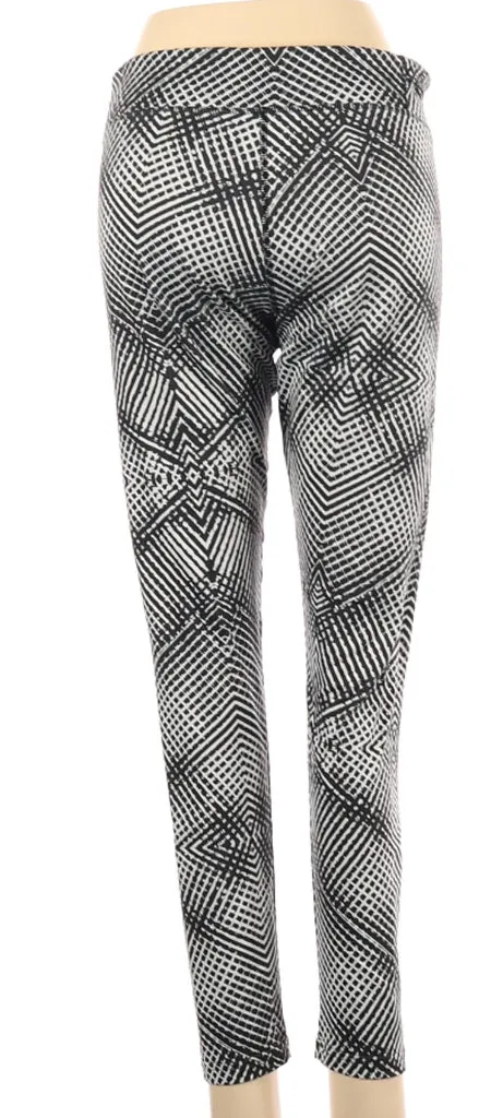 Adidas Black & White Ankle Tights Size M