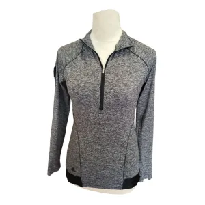 Adidas Charcoal Gray Heather 1/4 Zip Pullover Size XS MSP$60