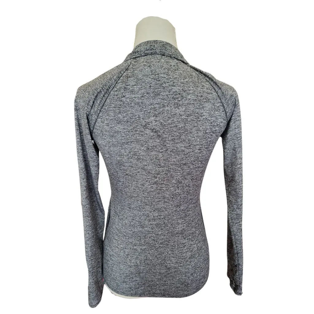 Adidas Charcoal Gray Heather 1/4 Zip Pullover Size XS MSP$60