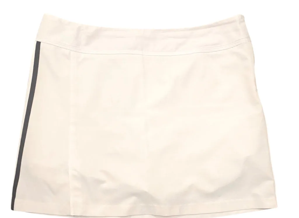 Adidas Climacool White Skort with Black Three Stripe Size 12