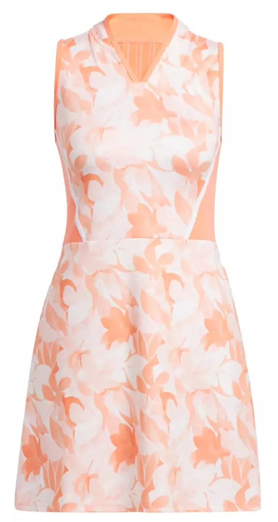 Adidas Floral Women's Golf Dress - Coral Fusion Size S