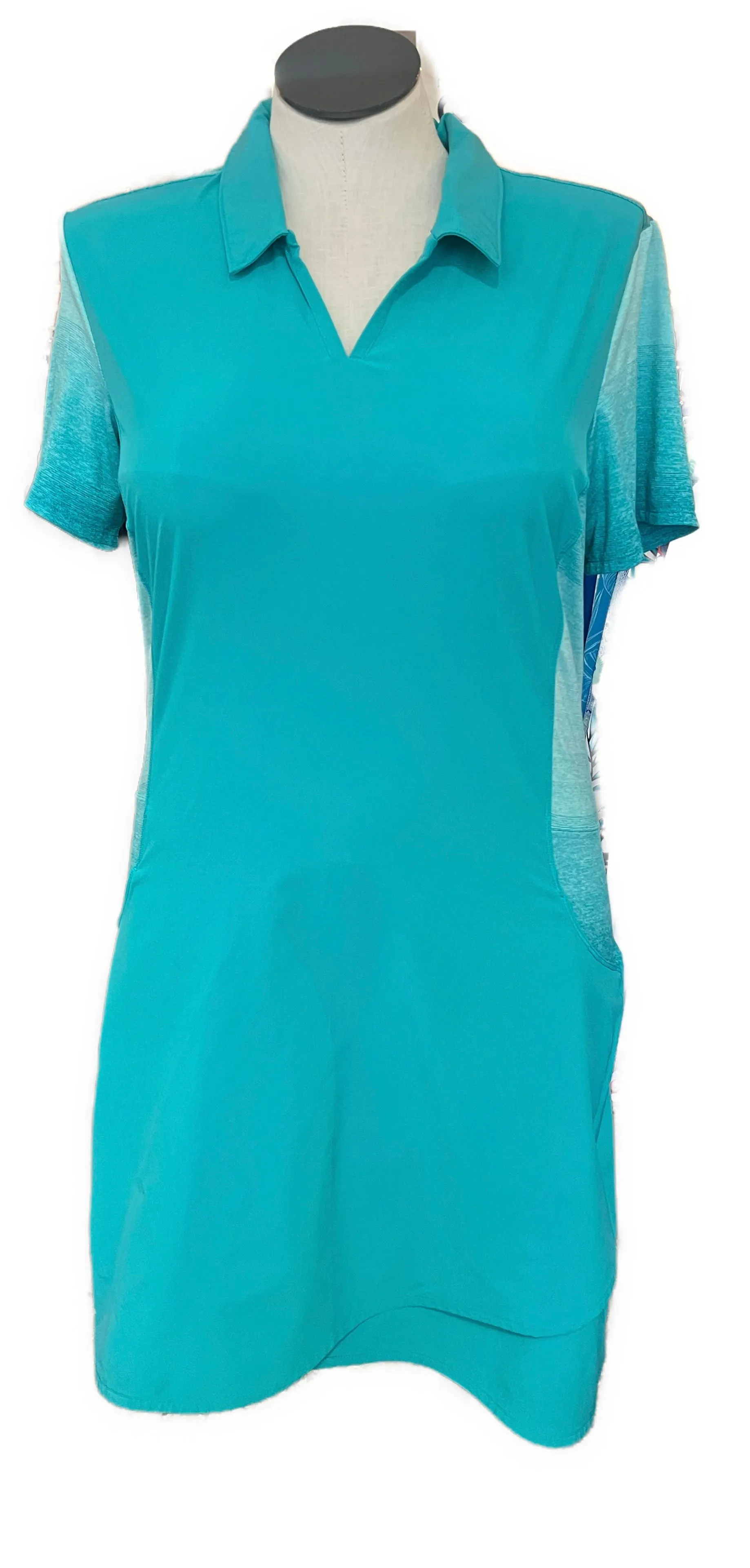 Adidas Jade Green Short Sleeves Rangewear Golf Dress Size XL