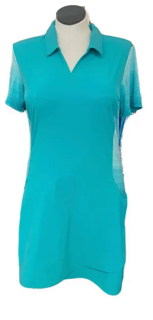 Adidas Jade Green Short Sleeves Rangewear Golf Dress Size XL