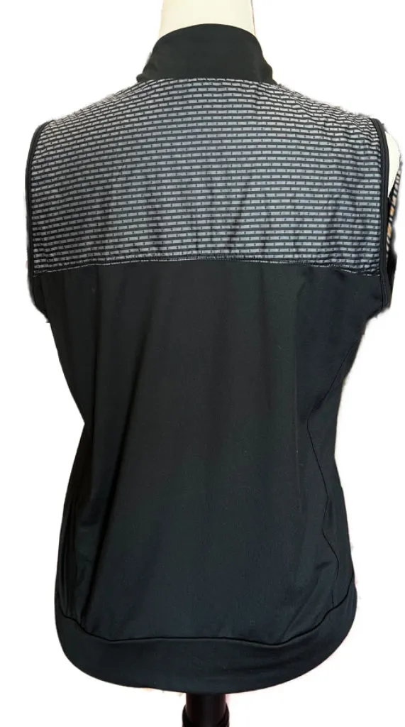Adidas Women's Black & Gray Technical Lightweight Golf Vest w/ Logo Size M  MSP$75