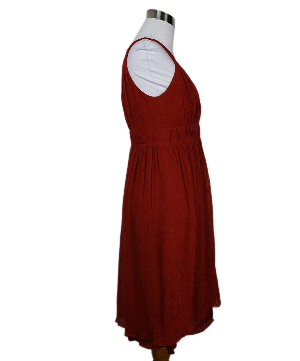 Akris Red Cotton & Silk Dress sz 4