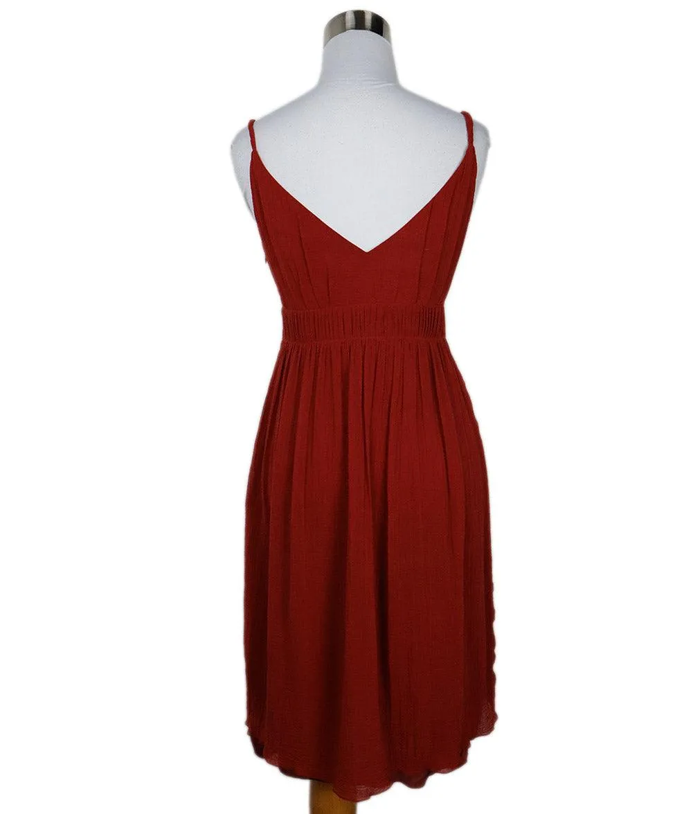 Akris Red Cotton & Silk Dress sz 4