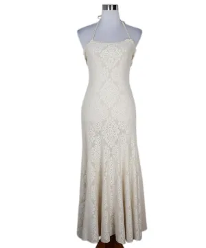 Alaia Neutral Cream & White Knit Dress sz 6