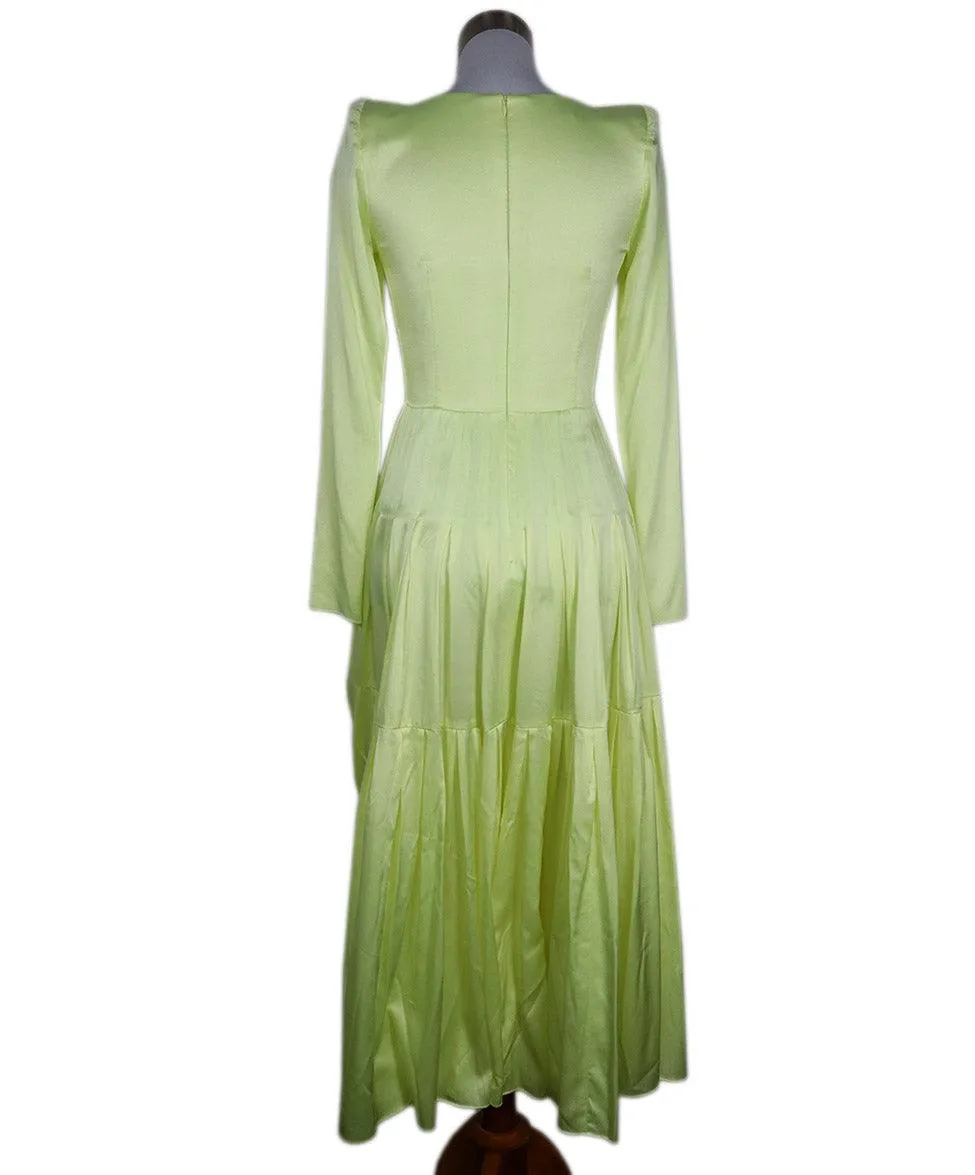 Alex Perry Neon Yellow Silk Dress sz 4