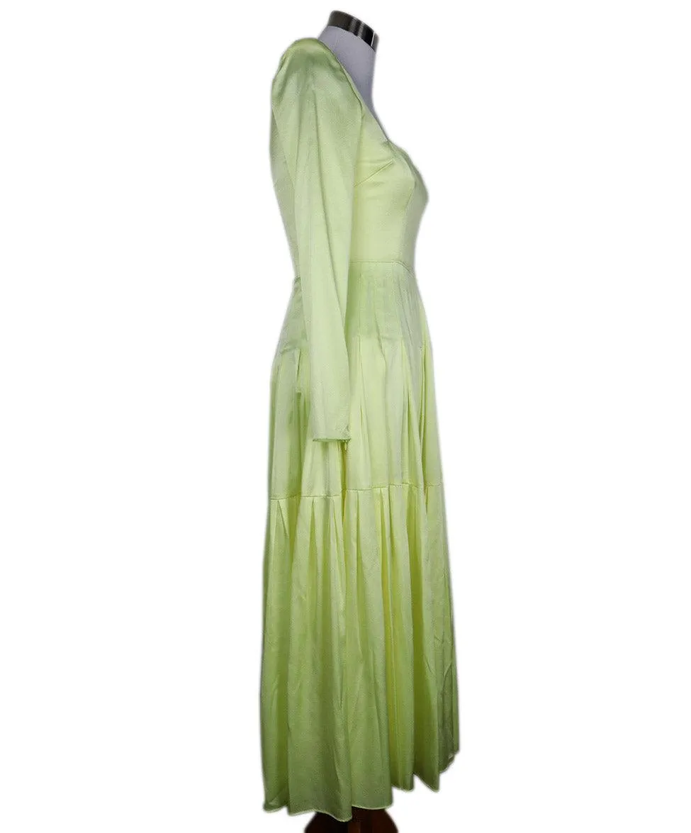 Alex Perry Neon Yellow Silk Dress sz 4