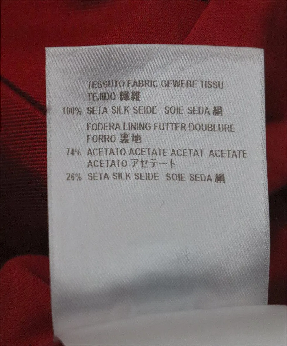 Alexander McQueen Red Silk Dress sz 6