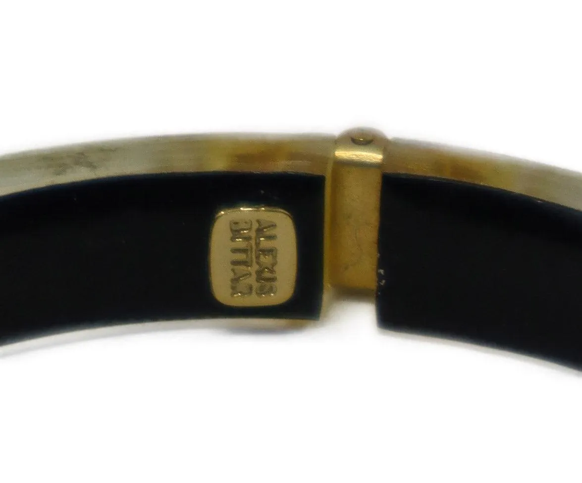 Alexis Bittar Yellow Lucite & Gold Stud Bracelet