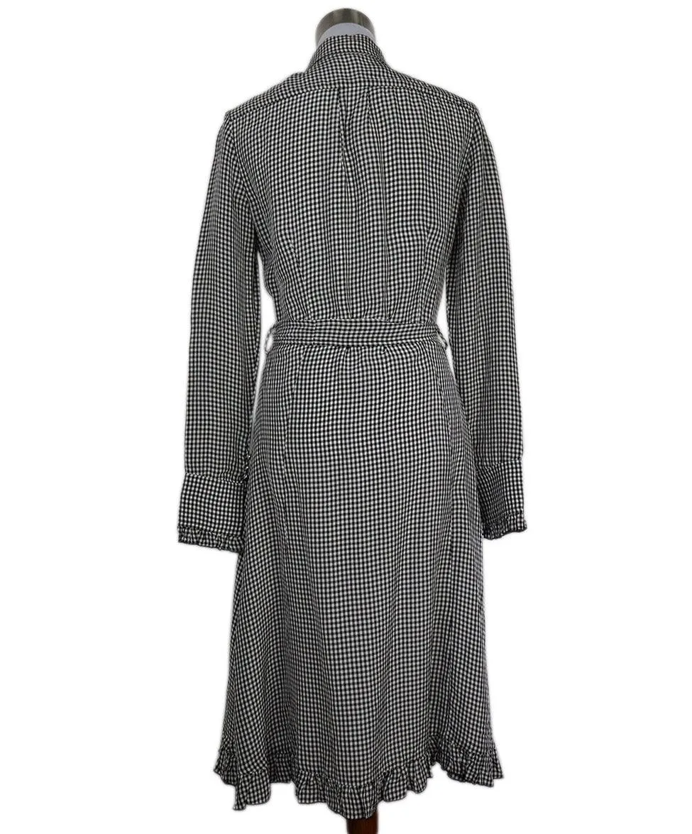 Altuzarra B&W Check Print Dress sz 4