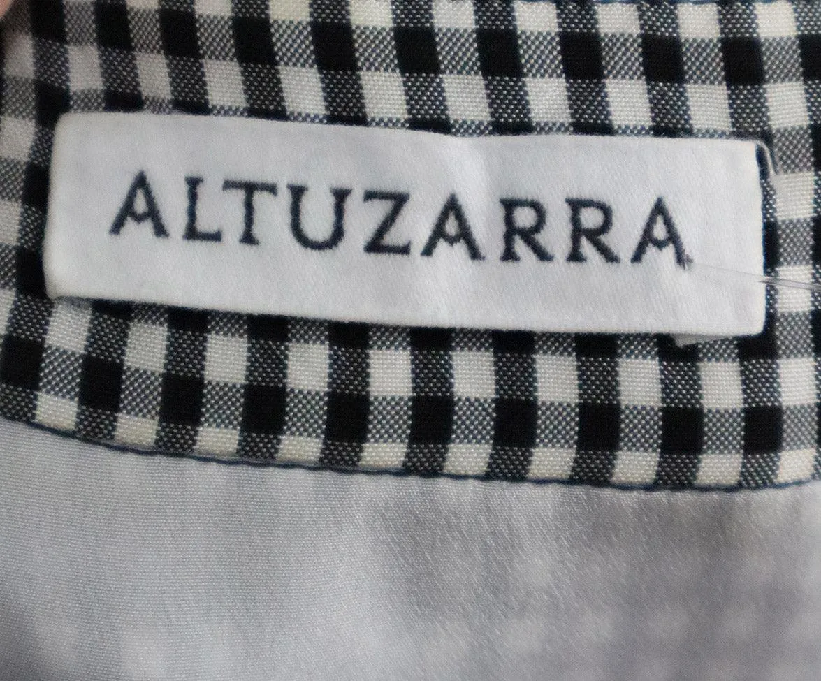 Altuzarra B&W Check Print Dress sz 4