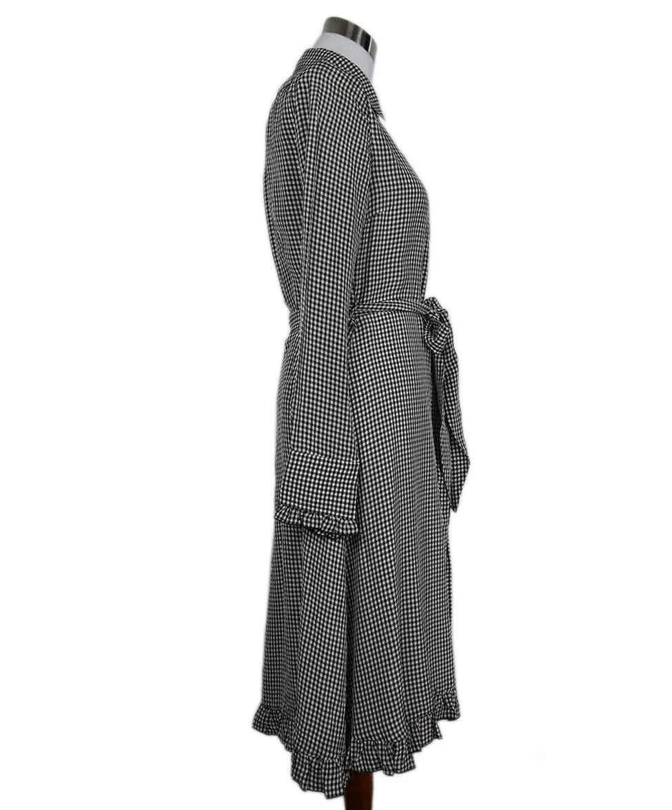 Altuzarra B&W Check Print Dress sz 4