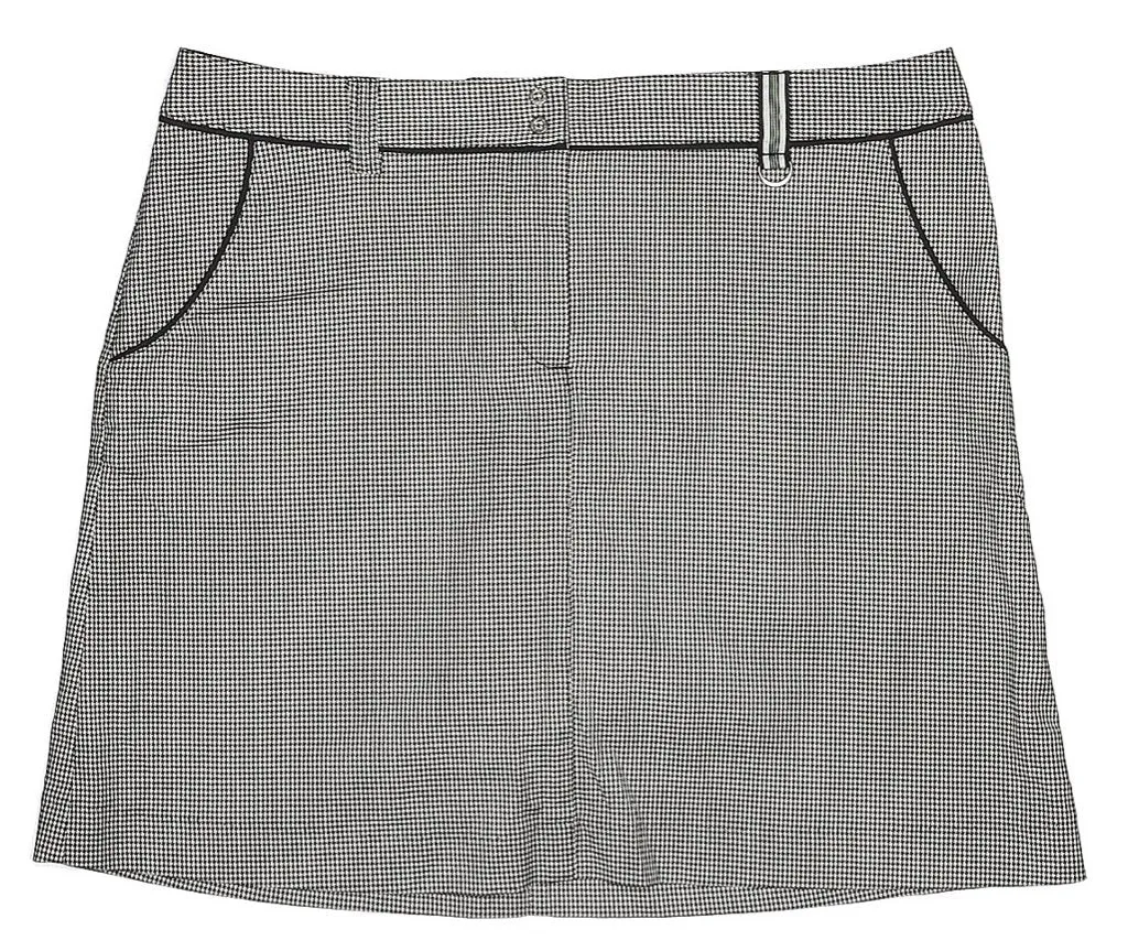 Annika by Cutter & Buck Black & White Mini Houndstooth Skort Size 10  MSP$110