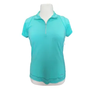 Annika by Cutter & Buck Mint Half Zip Golf Polo Size XL MSP$