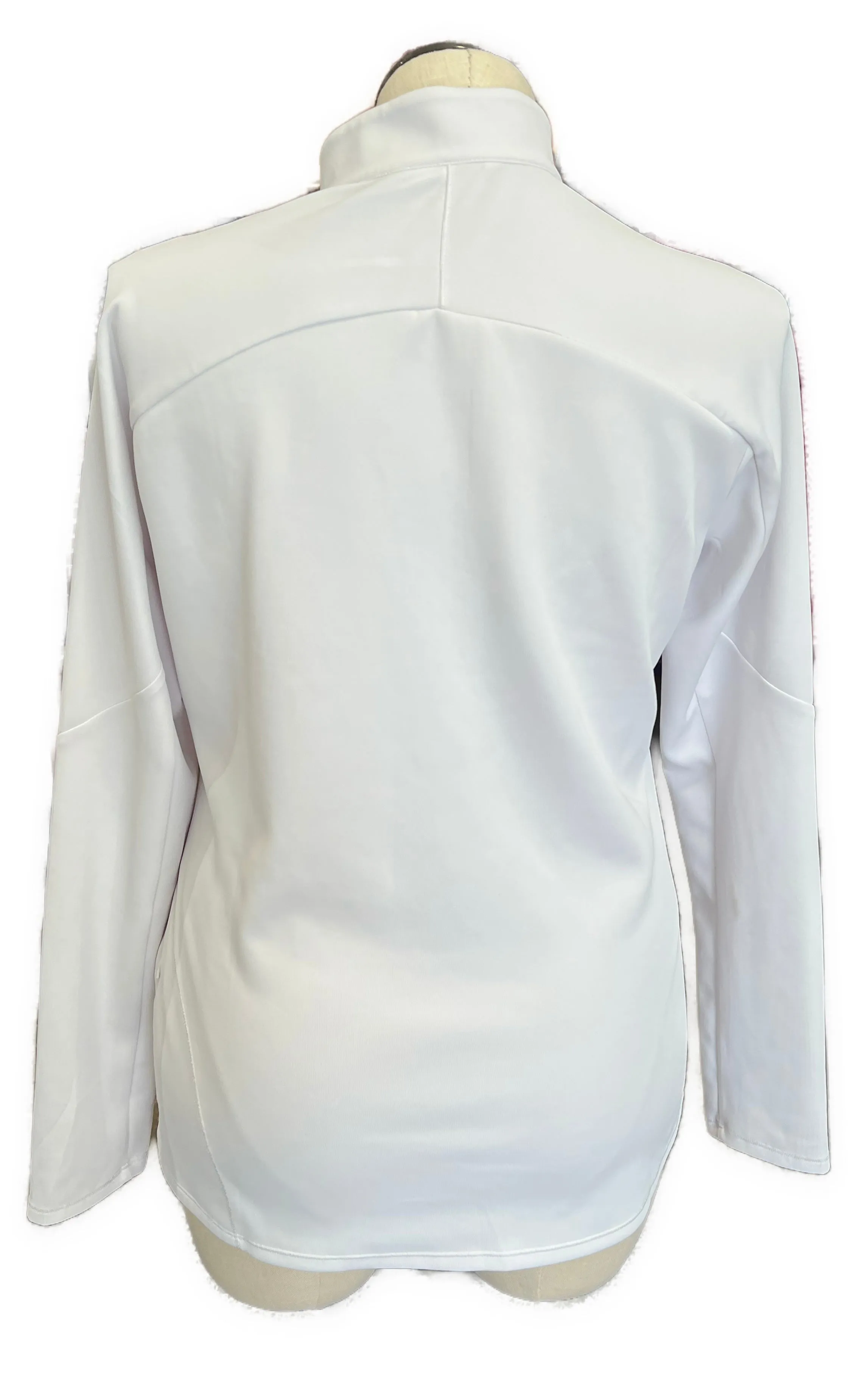 Annika by Cutter & Buck White 1/4 Hidden Zip Pullover Size XL