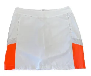 Antigua White and Coral Skort Size 8