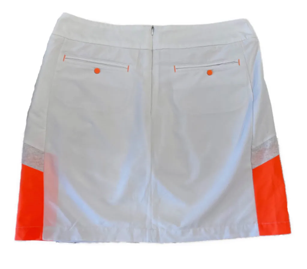 Antigua White and Coral Skort Size 8