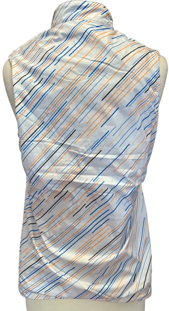 Antigua White, Blue & Orange Reversible Vest Size M