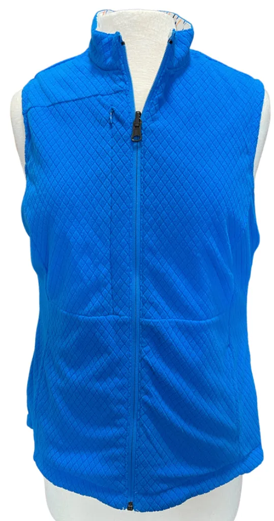 Antigua White, Blue & Orange Reversible Vest Size M