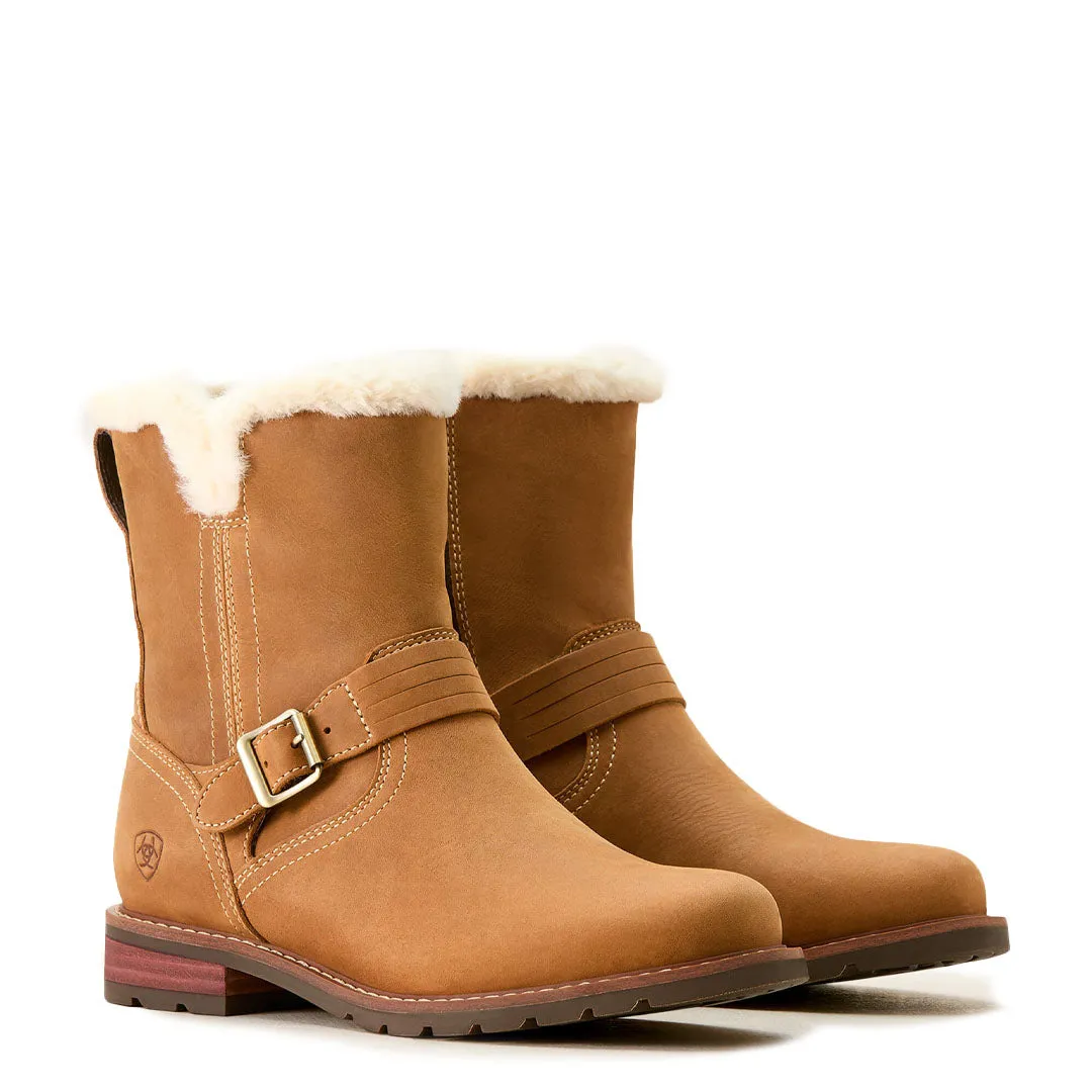 Ariat Womens Savannah Sherpa Waterproof Carmel Tan