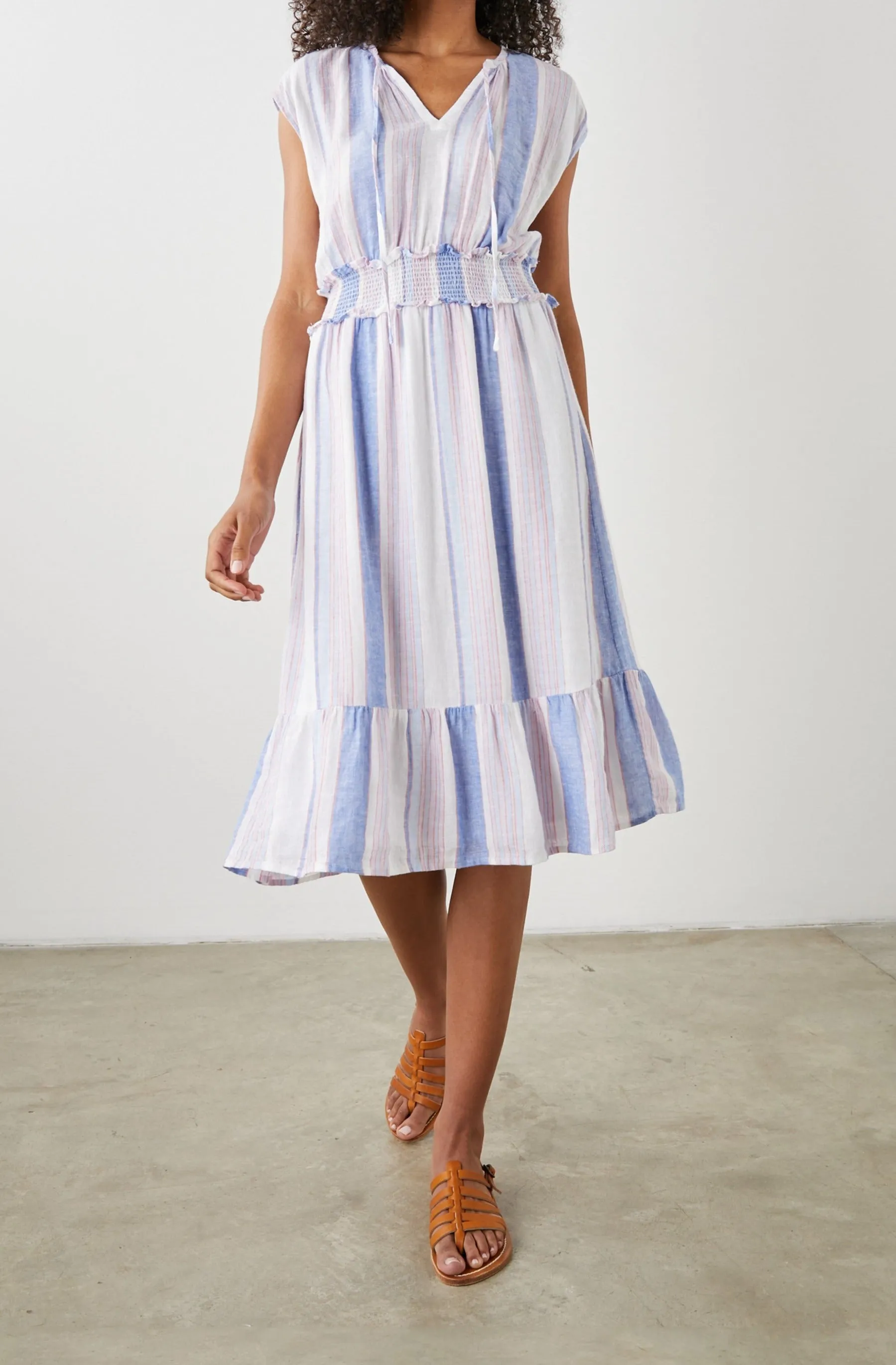ASHLYN DRESS - MARINI STRIPE Rails