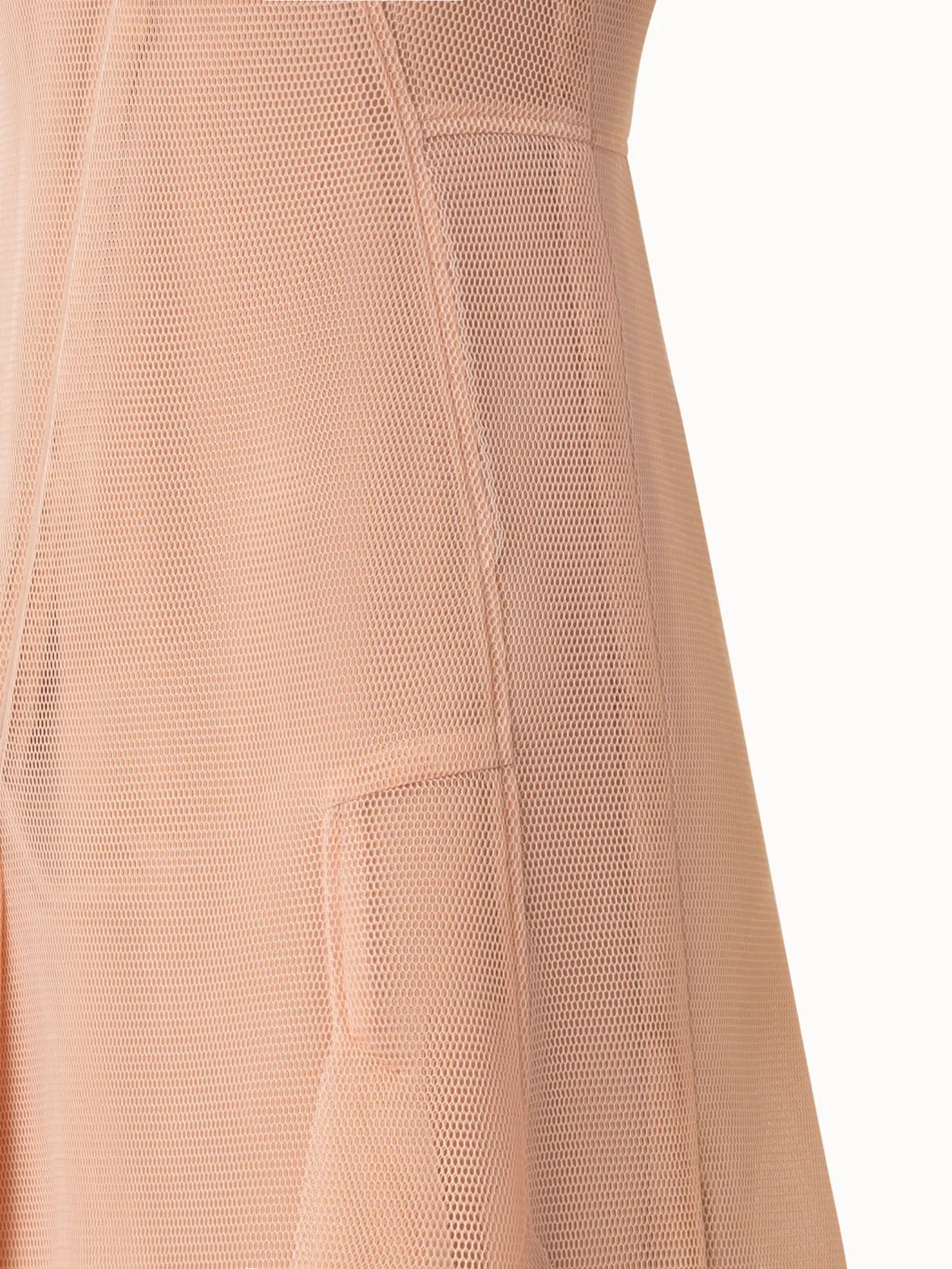 Asymmetrical Techno Grid Midi Dress 