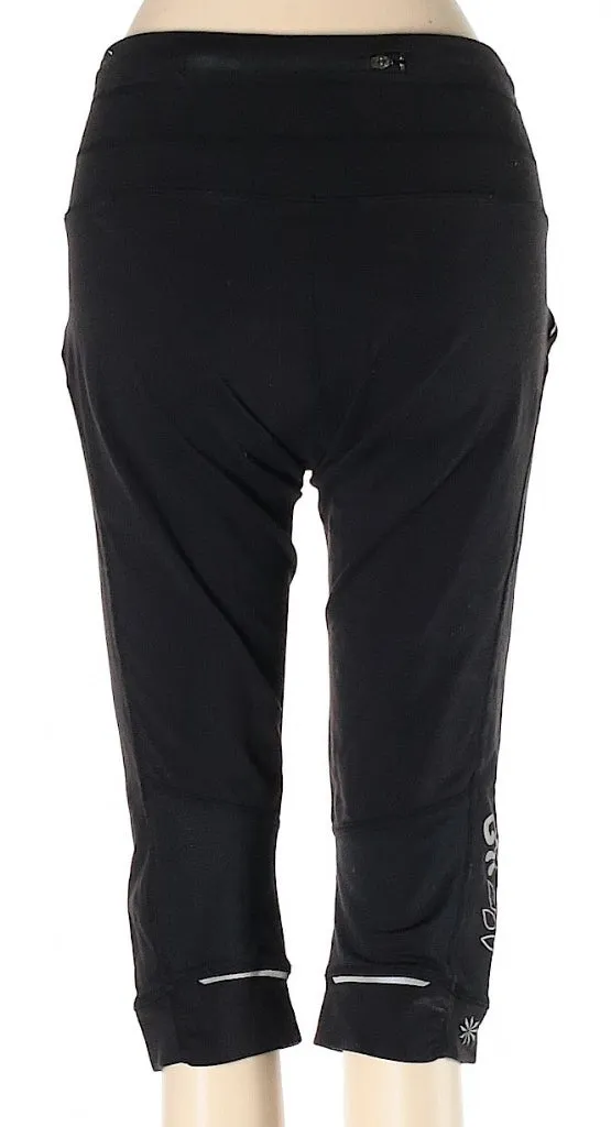 Athleta Black Crop Leggings with Leg Design Size XS