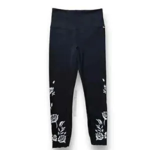 Athleta Black Elation Eyelet 7/8 Tight Legging. Size L  MSP$89