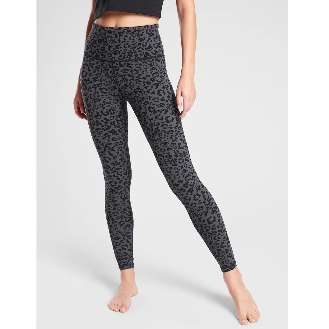 Athleta Leopard Elation Ultra High Rise Tight Size L. MSP$89