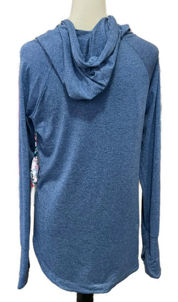 Athleta Uptempo Hoodie Pullover Seatshirt - Chrome Blue Size S MSP$85