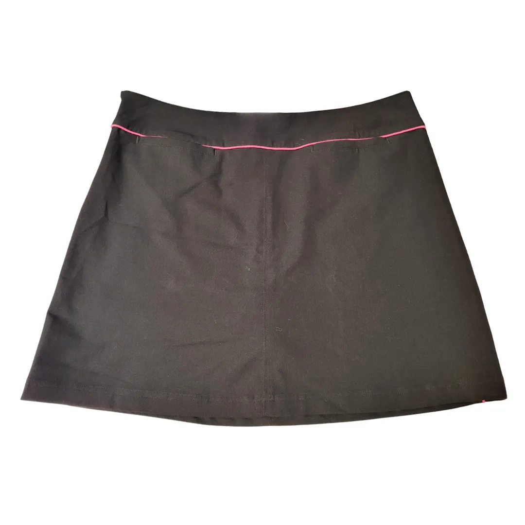 Aur Black Women's Golf Skort w/ Magenta Trim Size 14