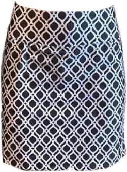 B-Skinz Black & White Chanel Golf Skort Size S MSP$72