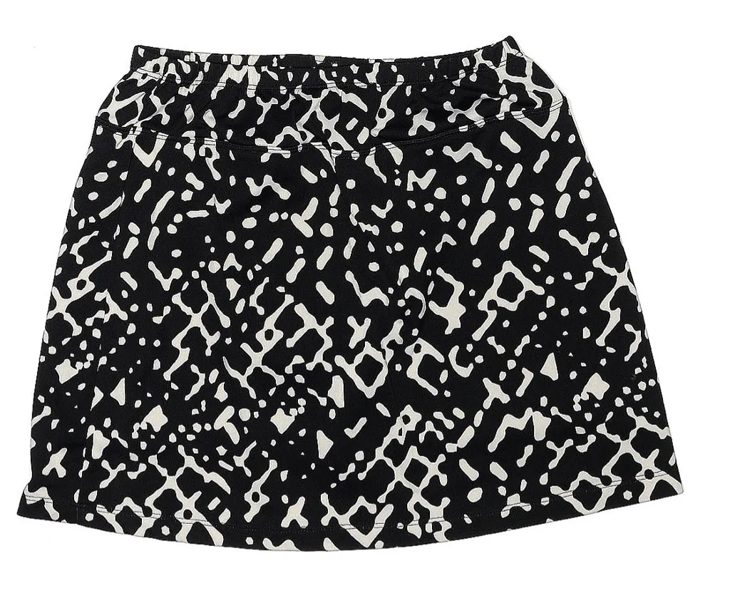 B-Skinz Black & White Pull-on Tennis Skort Size L. MSP$76