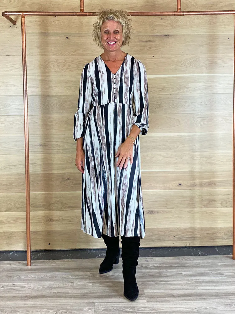 B Young ByIhuna Dress Black Mix