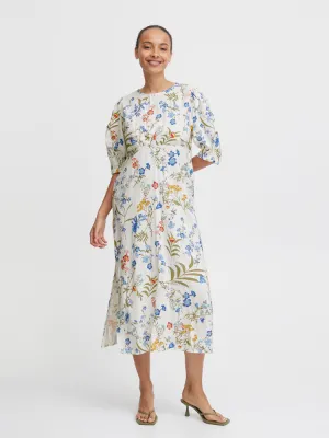 B Young ByImilda Long Dress Marshmallow Mix