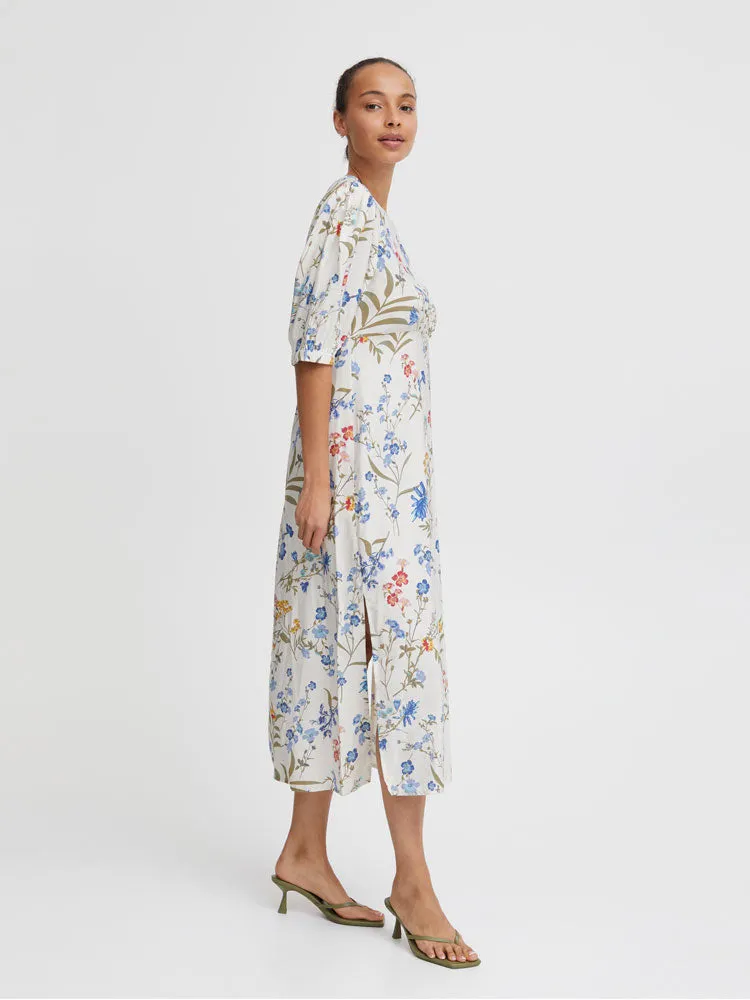 B Young ByImilda Long Dress Marshmallow Mix