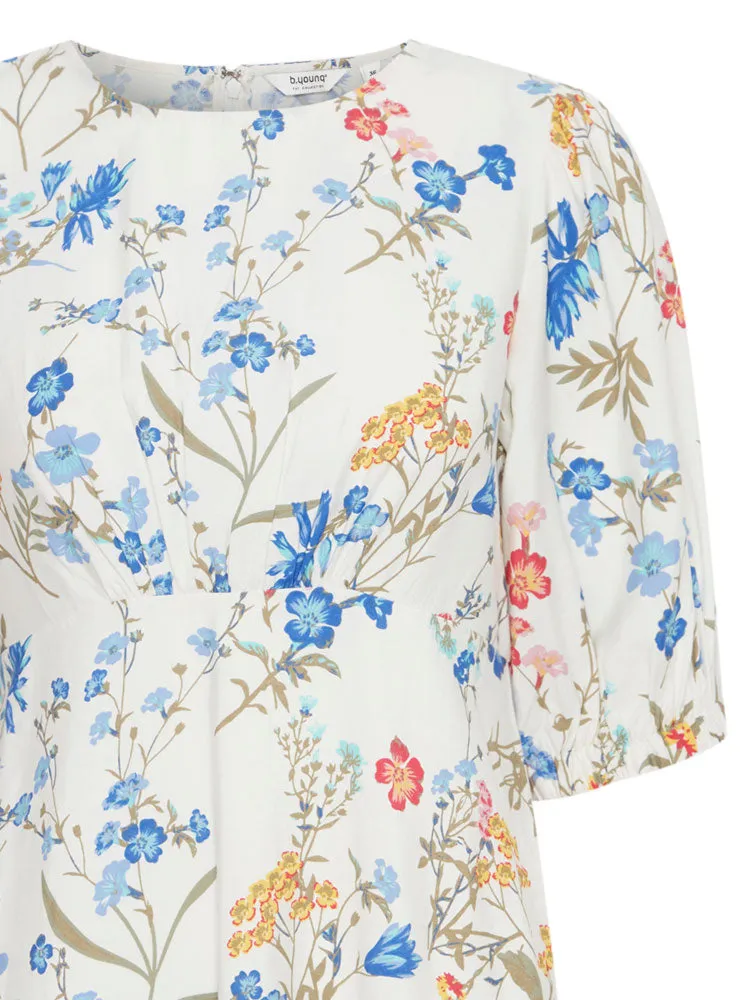 B Young ByImilda Long Dress Marshmallow Mix