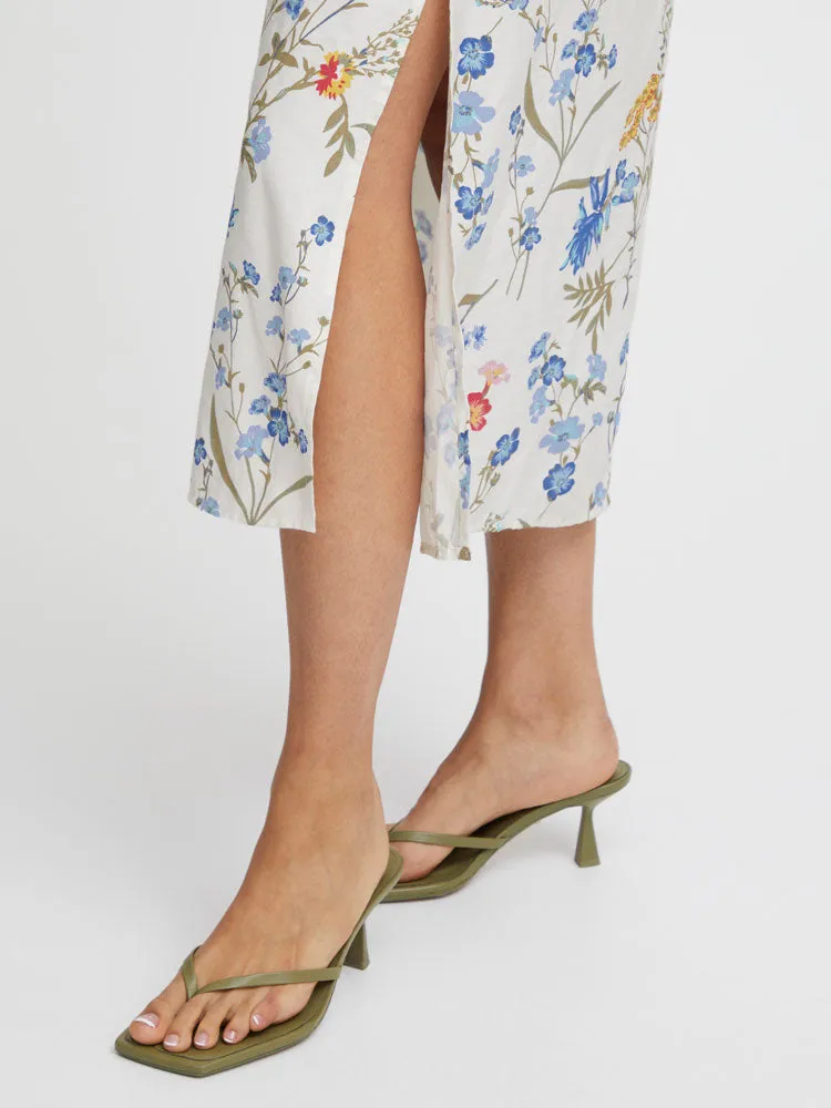 B Young ByImilda Long Dress Marshmallow Mix