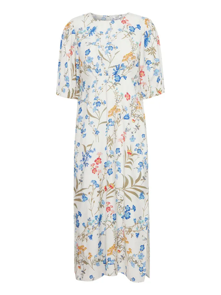 B Young ByImilda Long Dress Marshmallow Mix