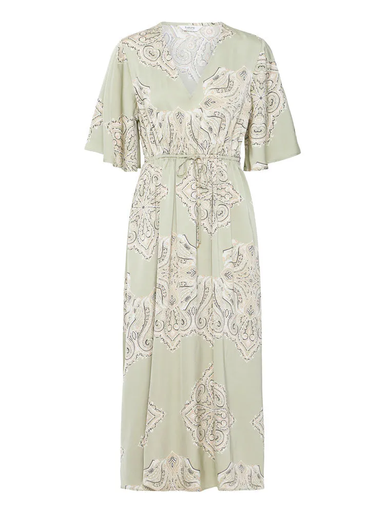 B Young ByJannike Dress Tea Paisley Mix
