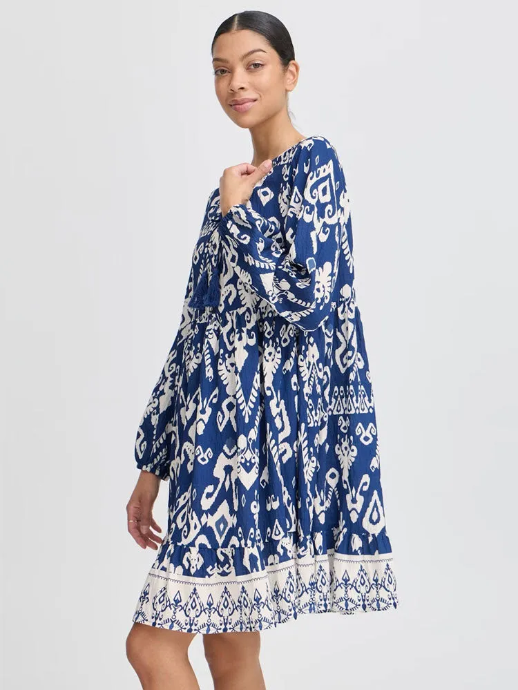 B Young ByJasmina Short Dress Medieval Blue