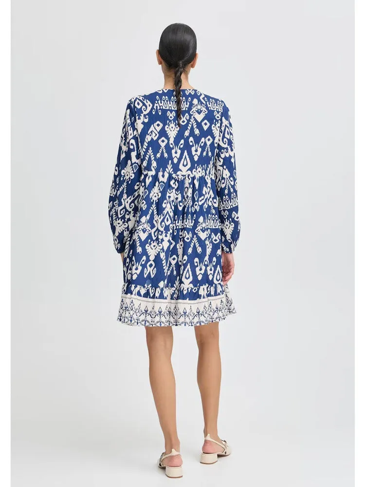 B Young ByJasmina Short Dress Medieval Blue
