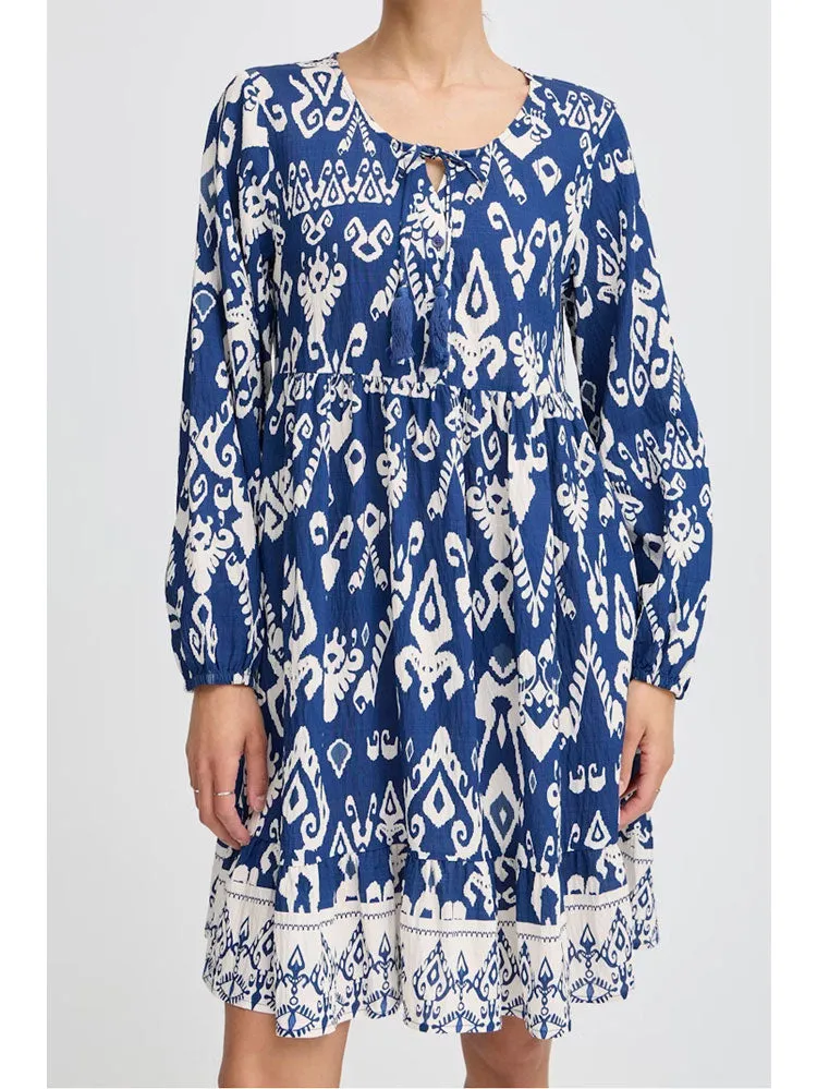 B Young ByJasmina Short Dress Medieval Blue
