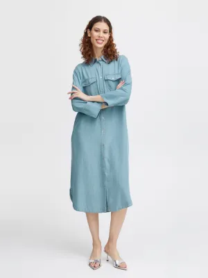 B Young ByLana Shirt Dress Light Blue Denim