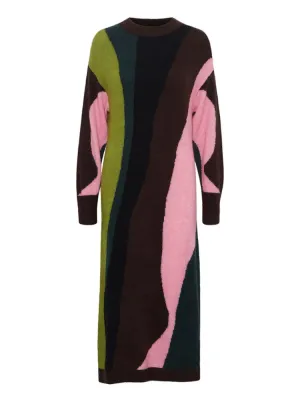 B Young ByMartine Jacquard Dress Java Mix